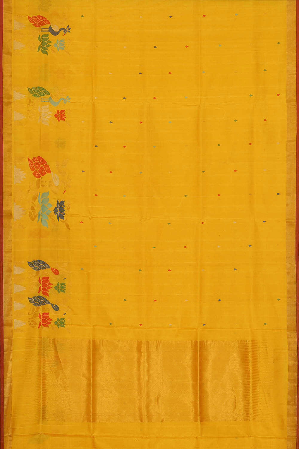 Image of Uppada Silk Yellow Saree