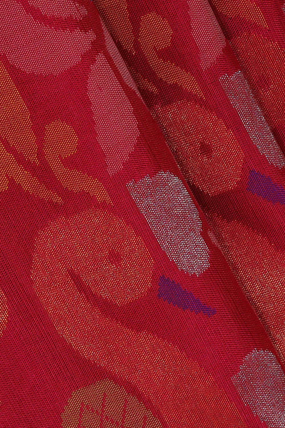 Image of Uppada Silk Red Saree