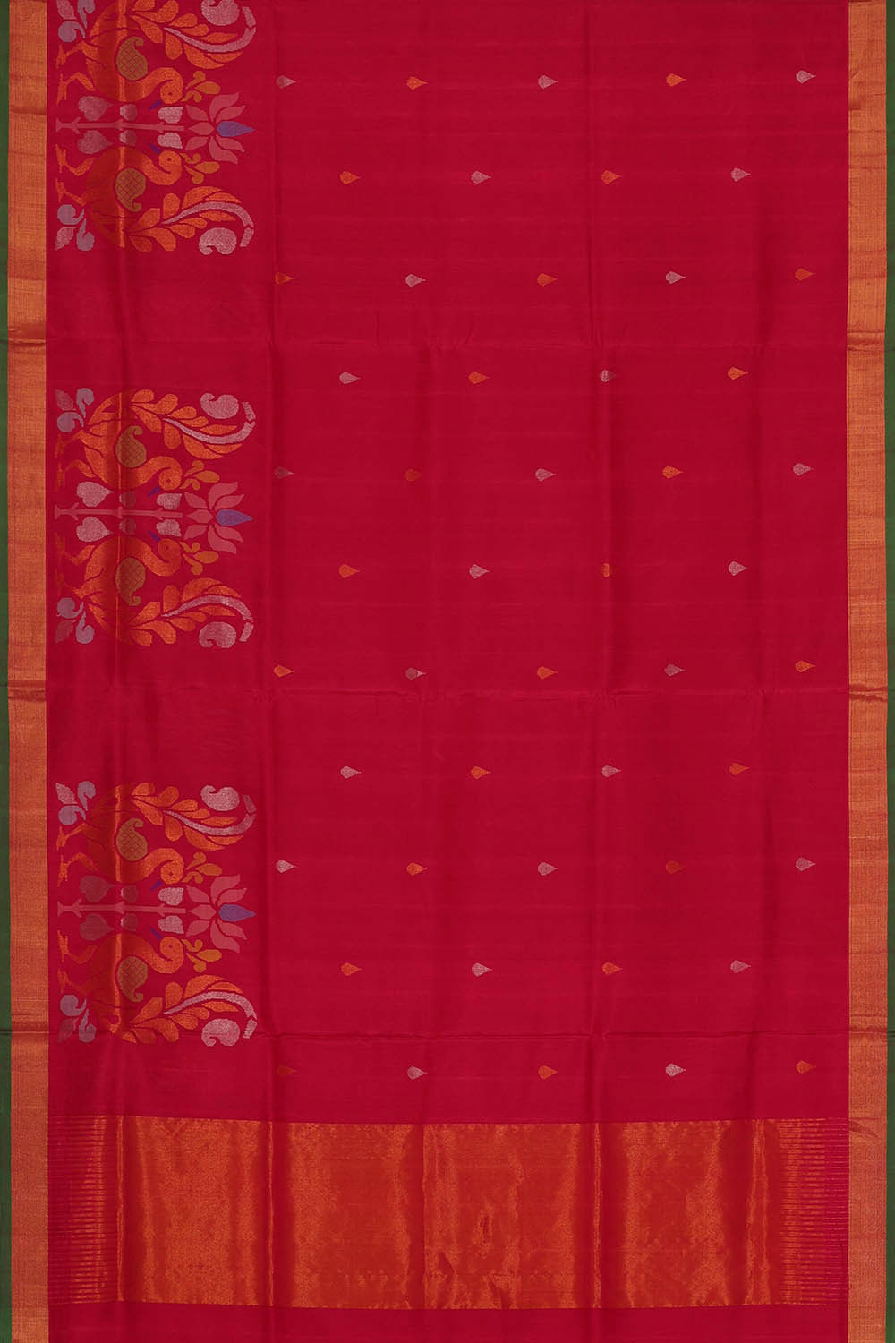 Image of Uppada Silk Red Saree