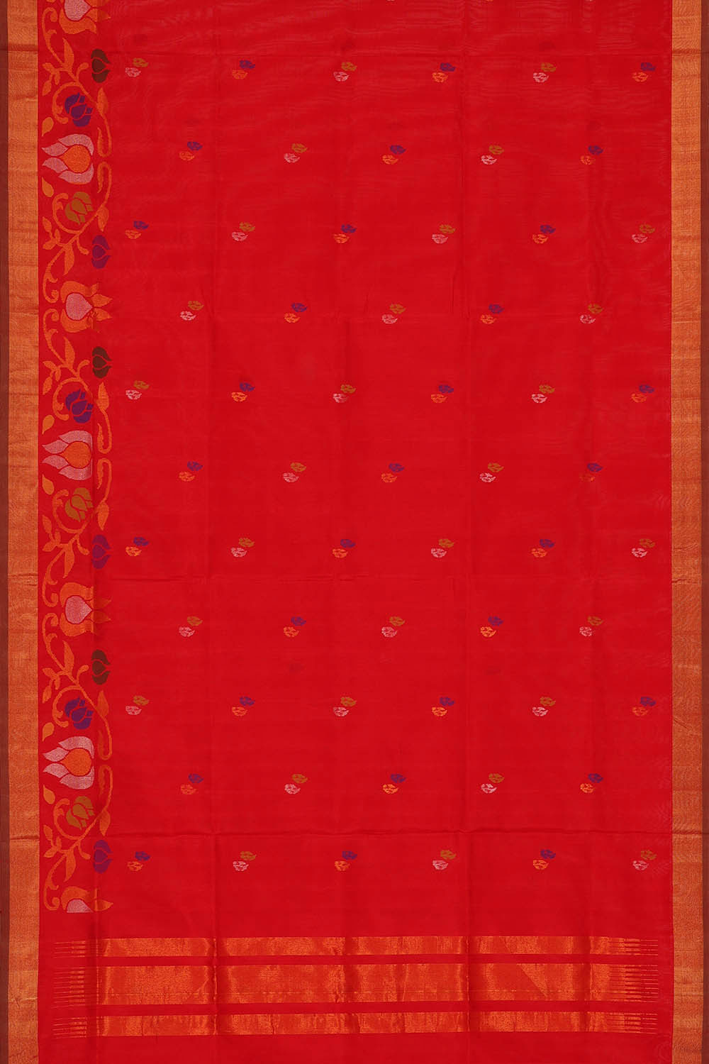 Image of Uppada Silk Red Saree