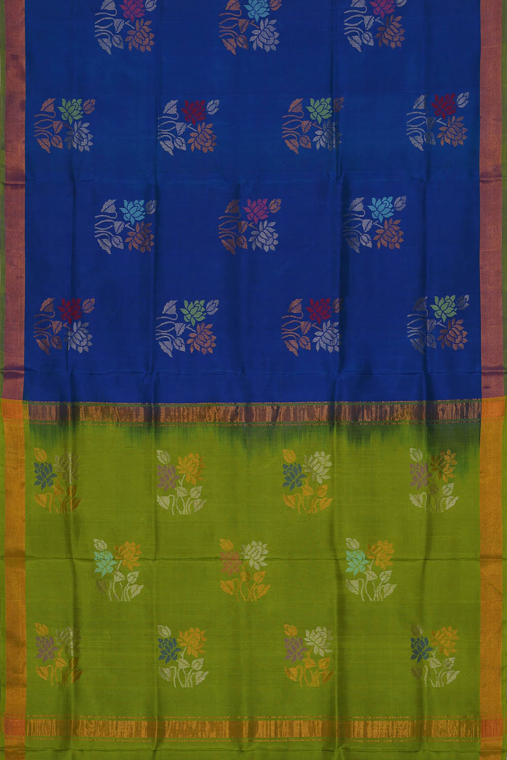 Image of Uppada Silk Blue Saree