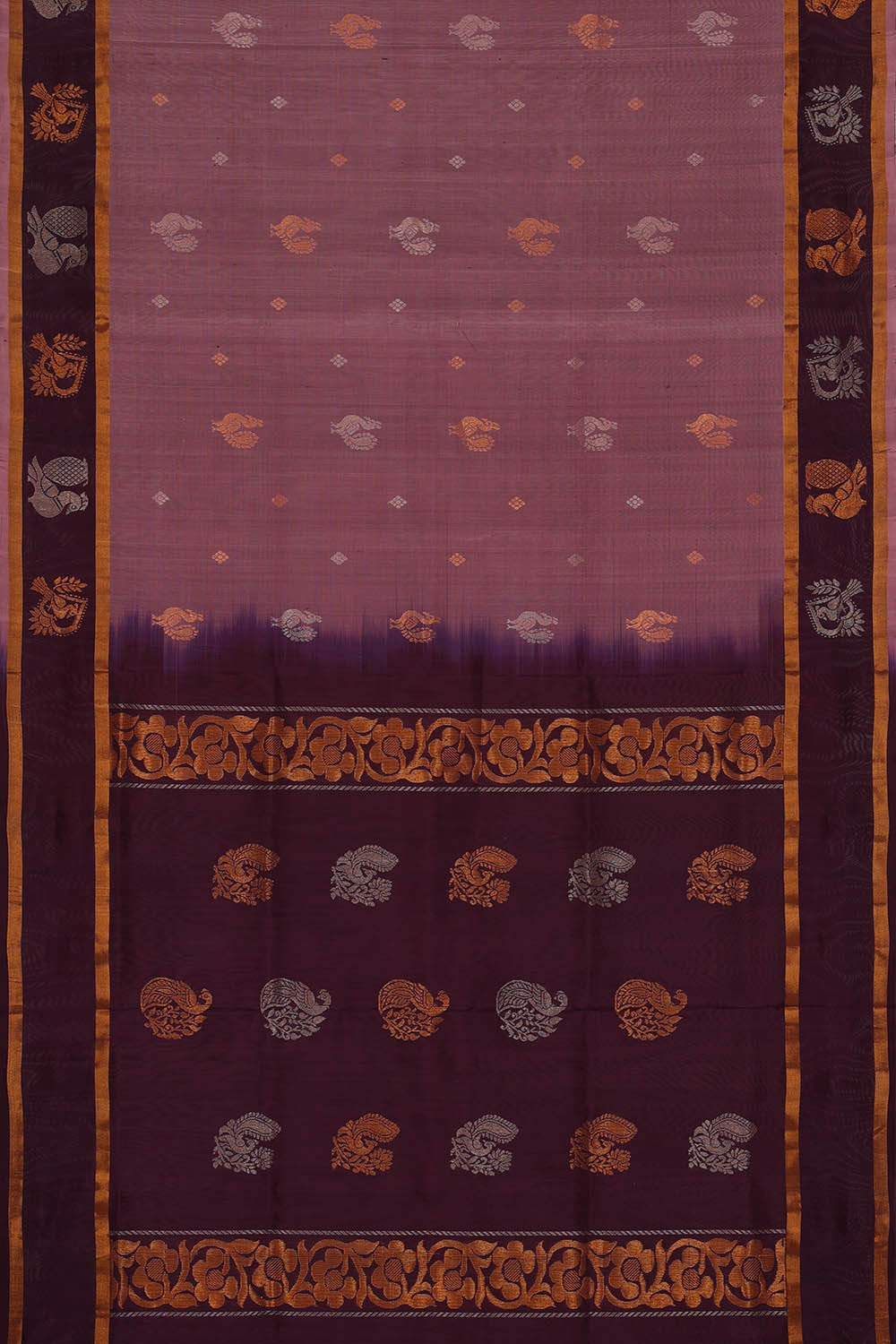 Image of Uppada Silk Dusty Lavender Saree