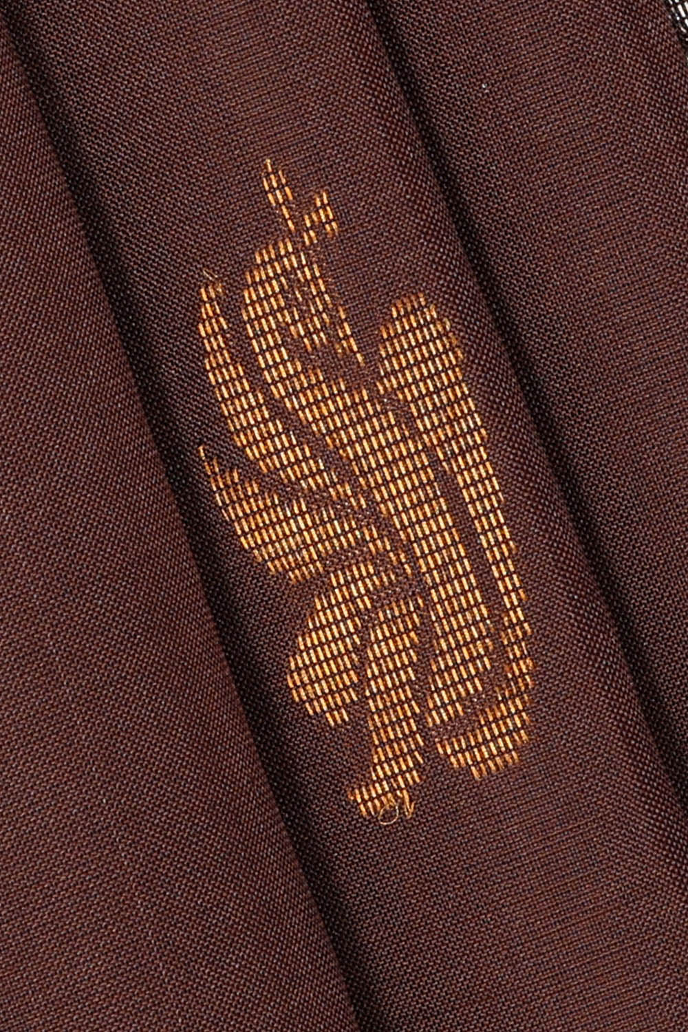 Image of Uppada Silk Brown Saree