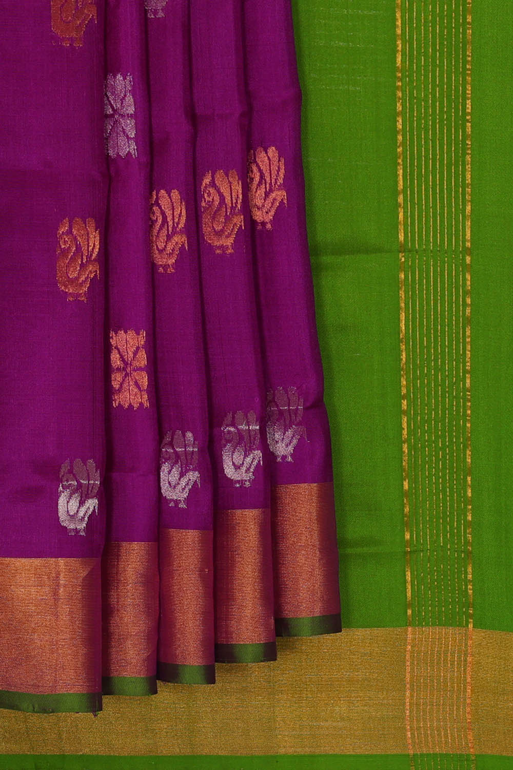 Image of Uppada Silk Purple Saree