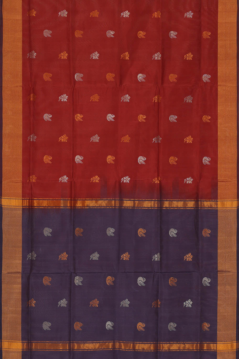 Image of Uppada Silk Maroon Saree