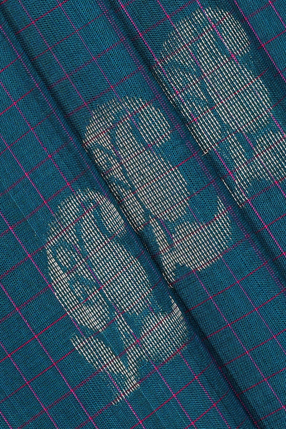 Image of Uppada Silk Blue Saree