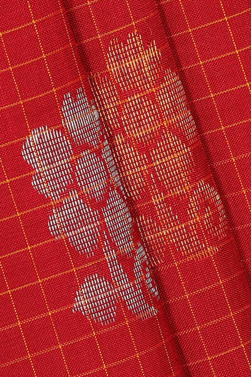 Image of Uppada Silk Red Saree