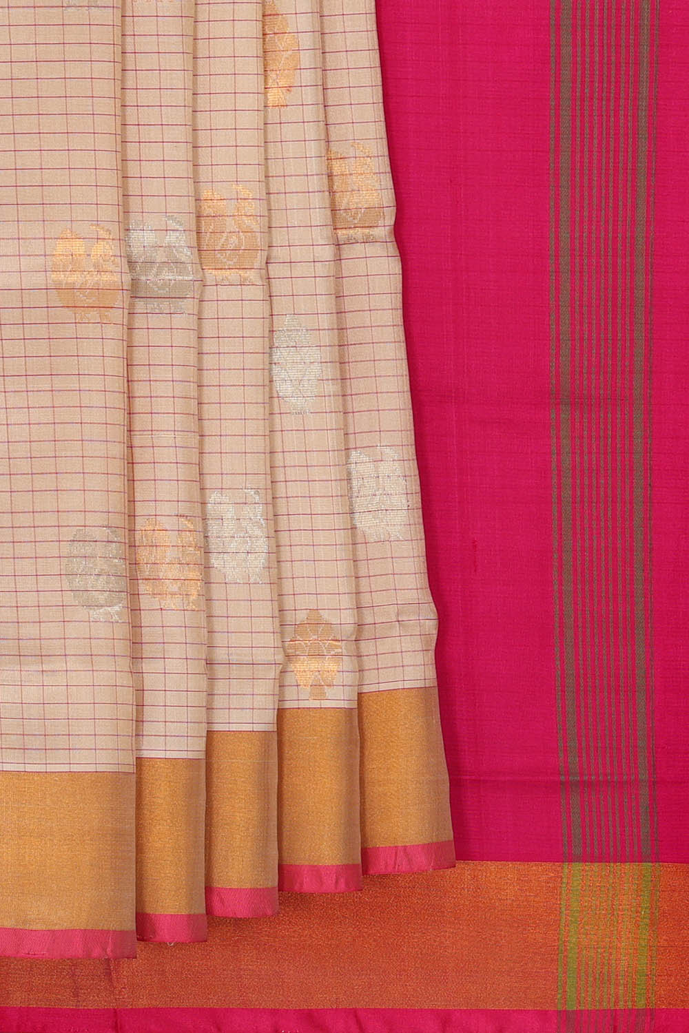 Image of Uppada Silk Cream Saree