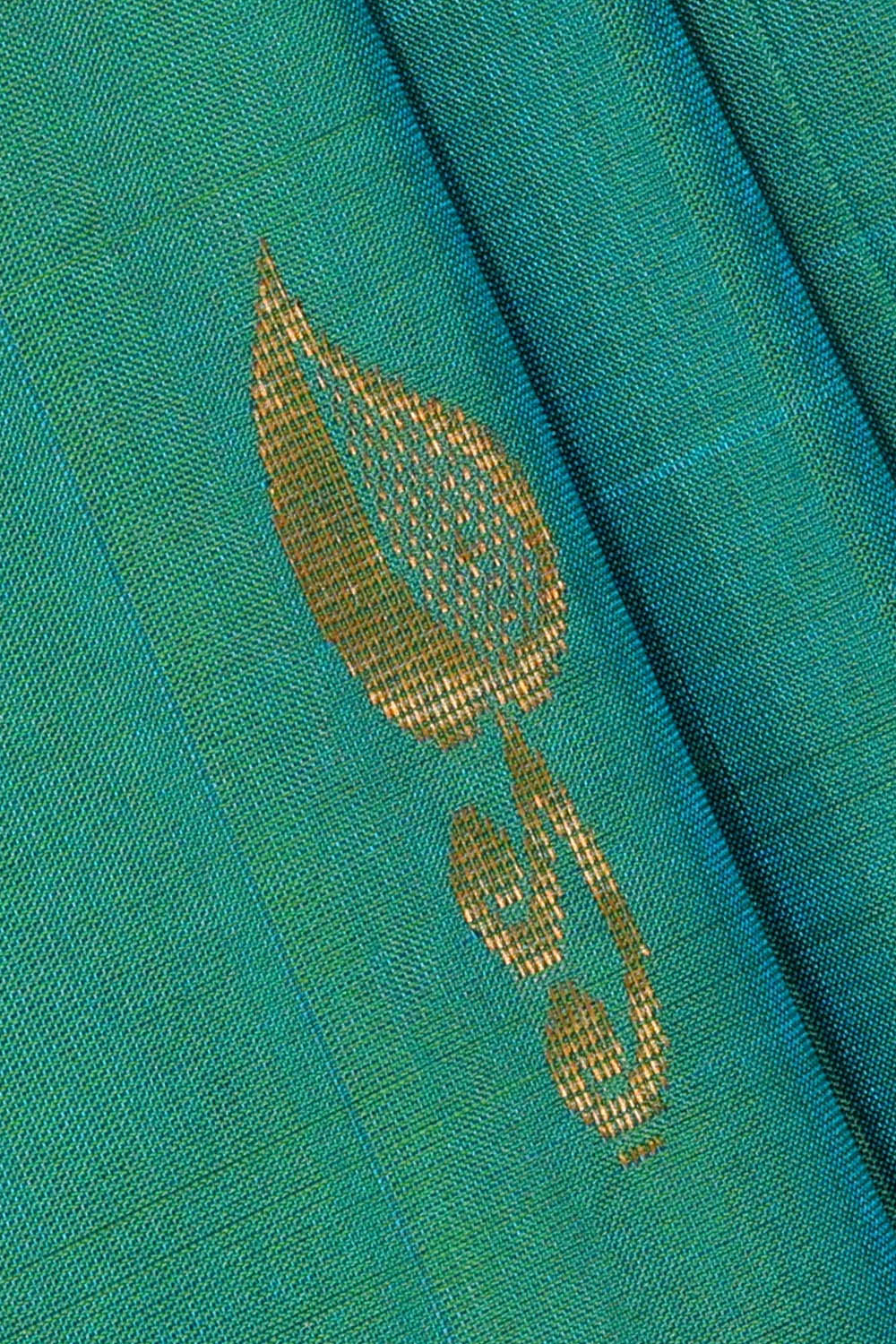 Image of Uppada Silk Sea Green Saree