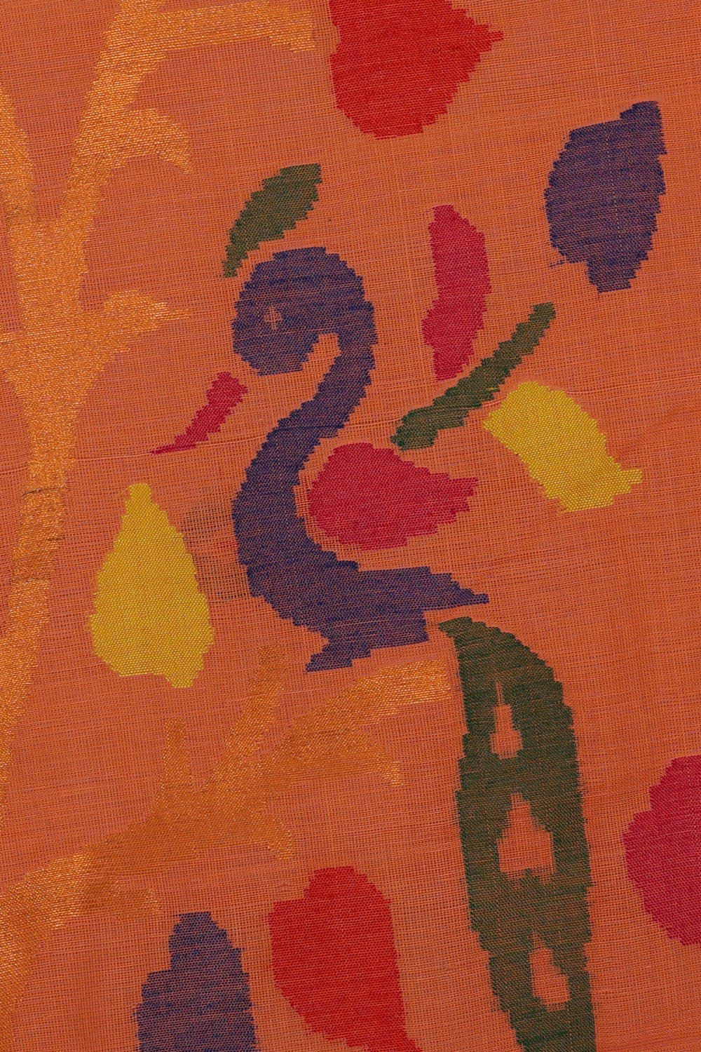 Image of Ponduru Cotton Peach Saree