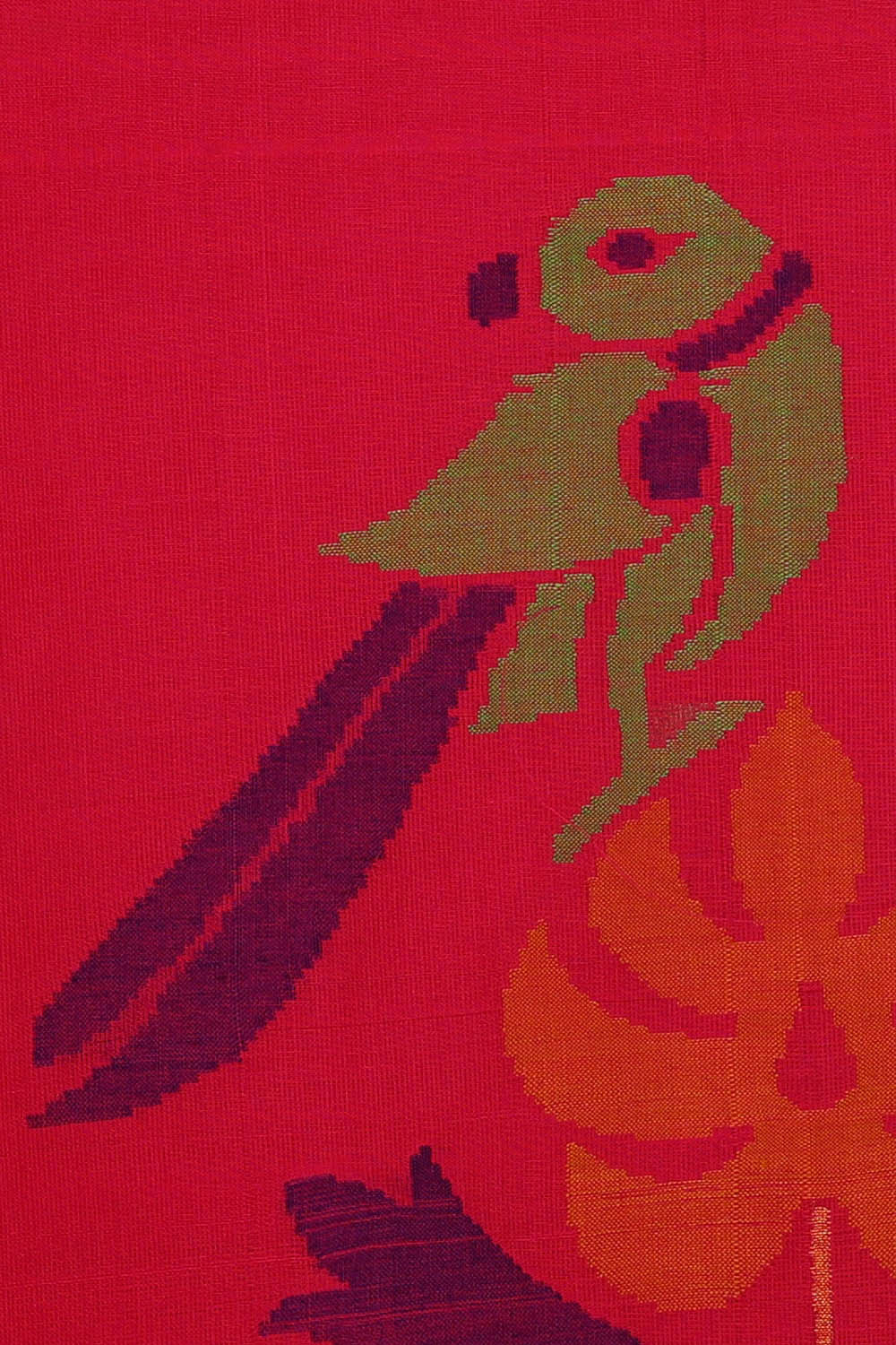 Image of Ponduru Cotton Rani Pink Saree
