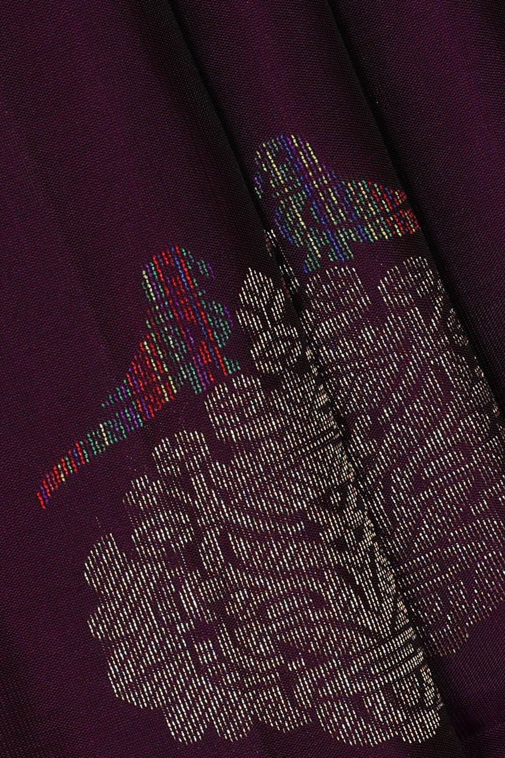 Image of South Silk Purple Saree