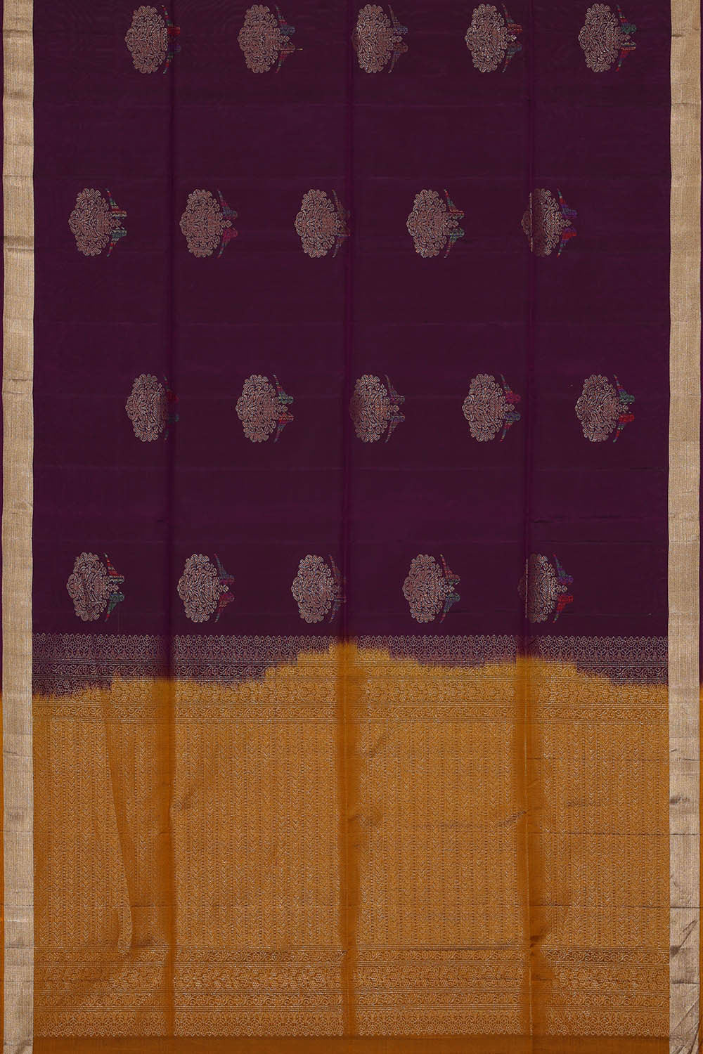 Image of South Silk Purple Saree