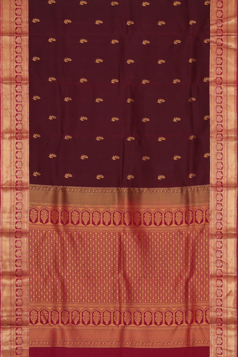 Image of Maroon South Silk Saree