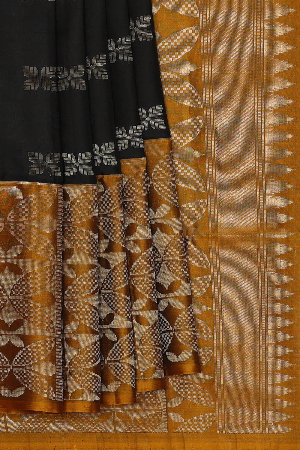 Image of Black Silk Saree