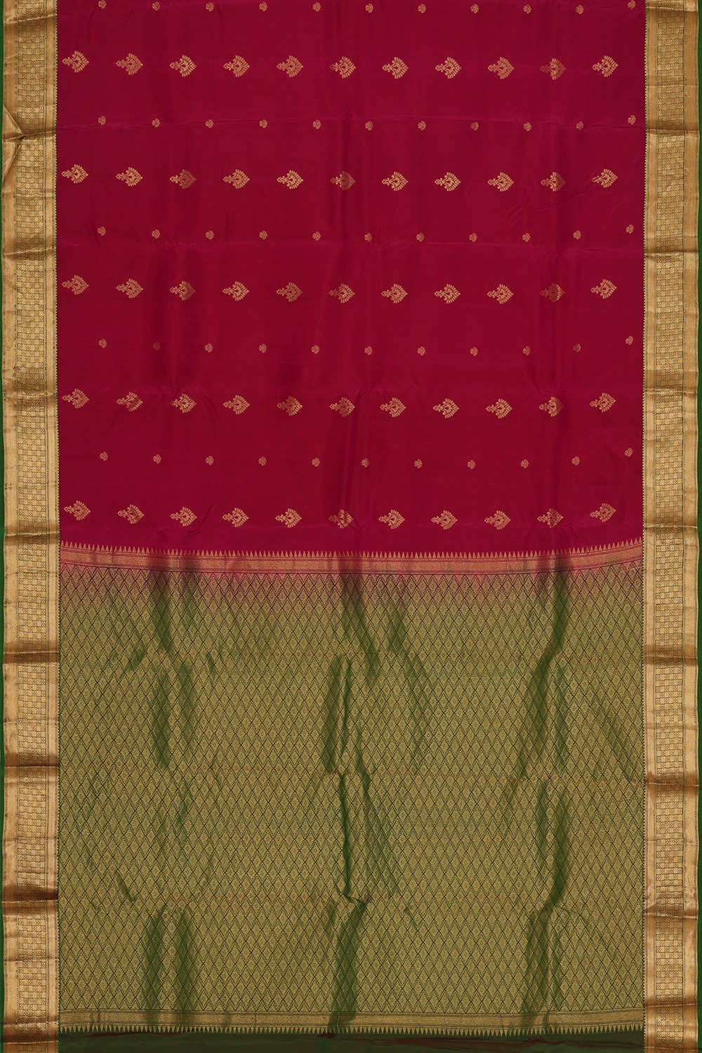 Image of Kanchipattu Silk Magenta Saree