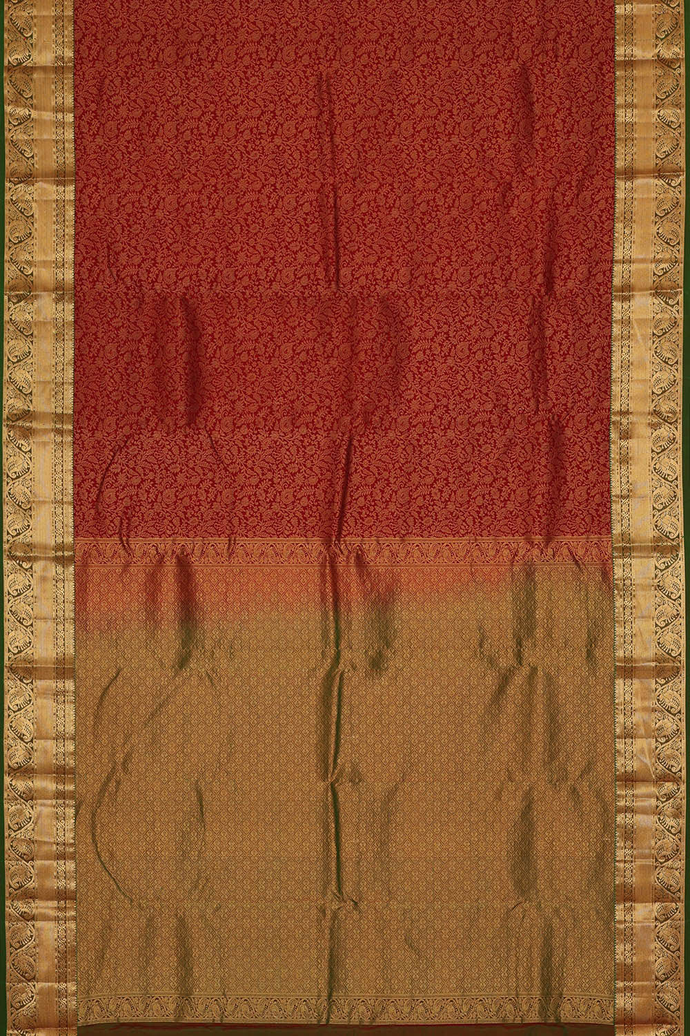 Image of South Silk Maroon Saree