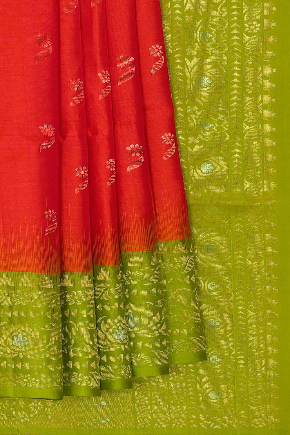 Image of Pinkish Red Silk Saree