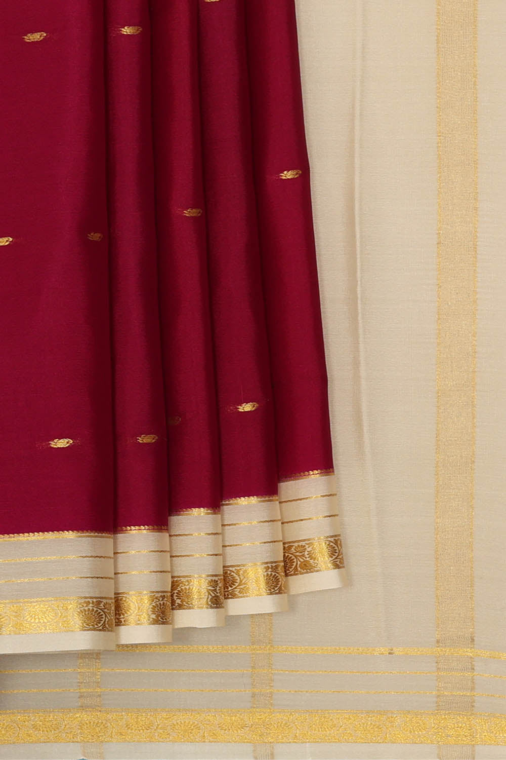 Image of Binny Crepe Wine Purple Saree
