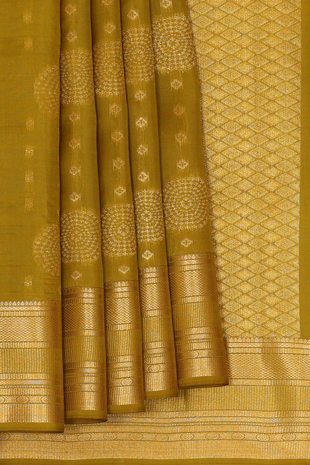 Image of Kanchipattu Silk Green Saree