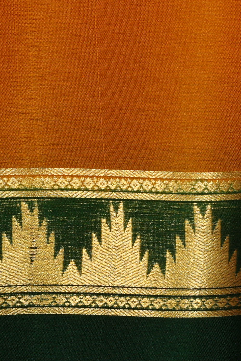 Image of Binny Crepe Mustard Yellow Saree