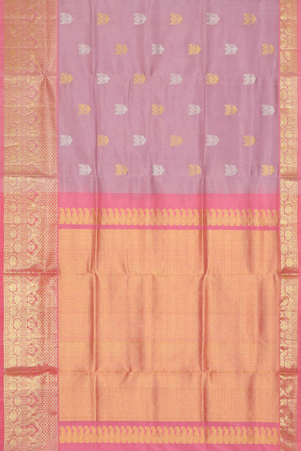 Image of Venkatagiri Silk Light Lavender Saree
