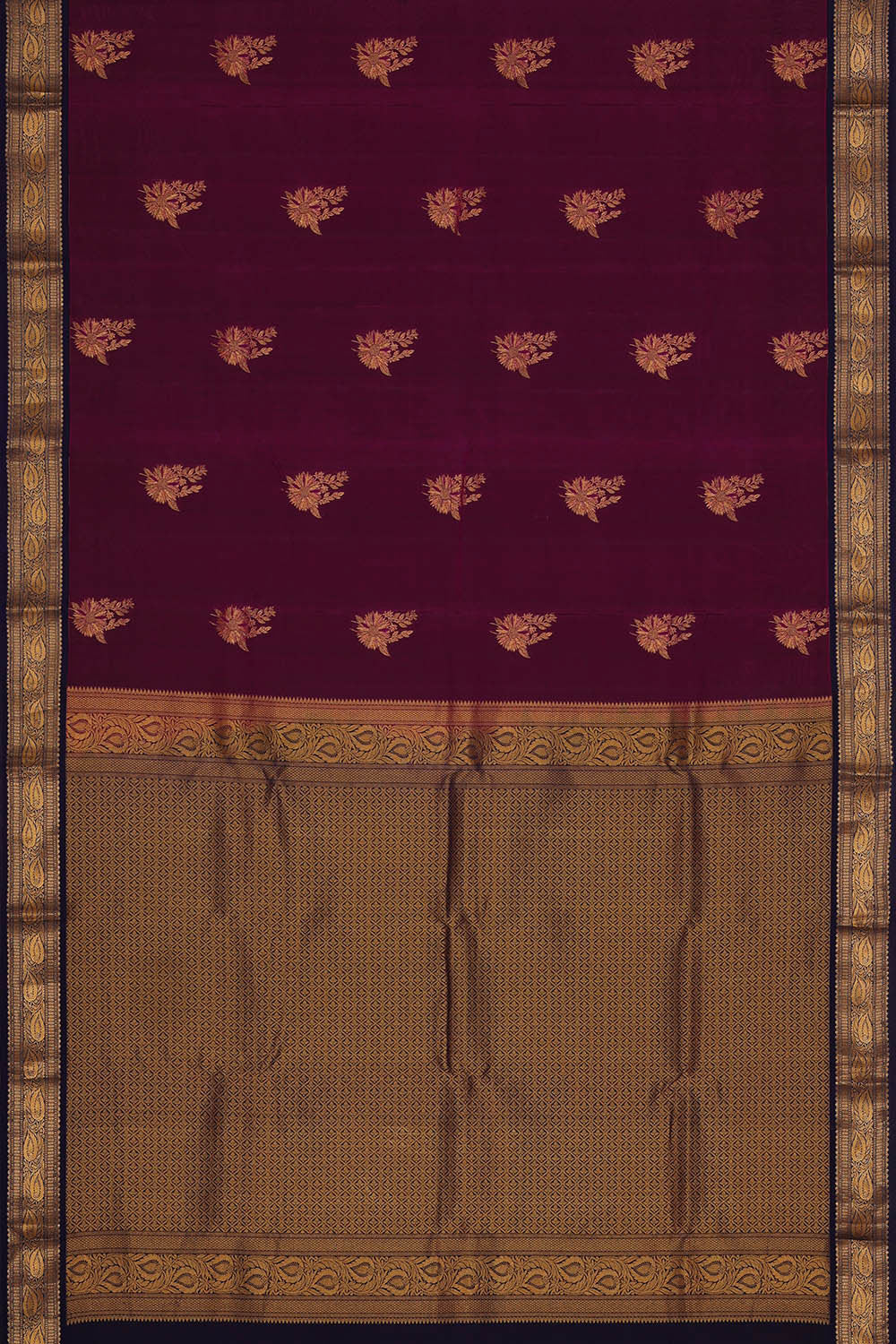 Image of South Silk Purple Saree