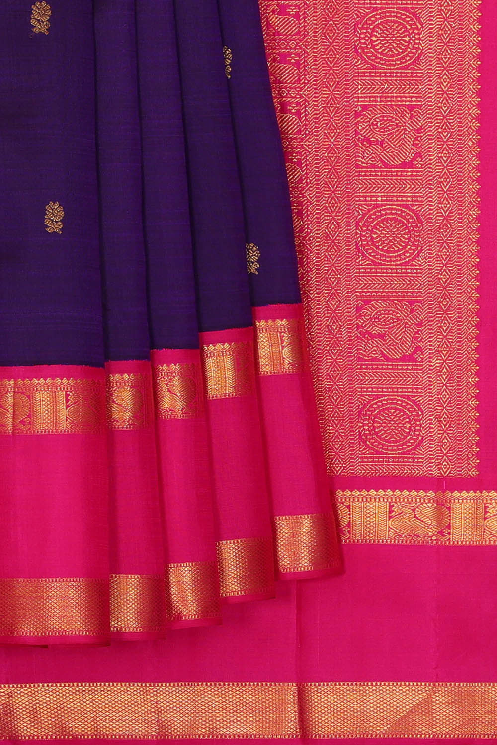 Image of Violet Arani Silk Saree