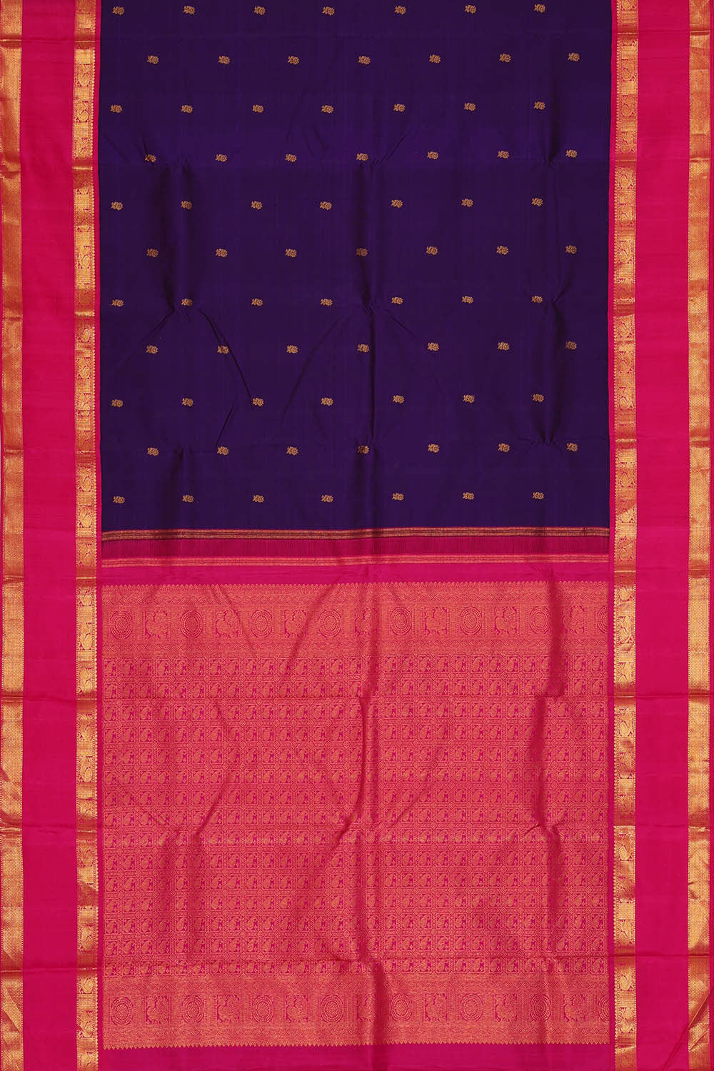 Image of Violet Arani Silk Saree