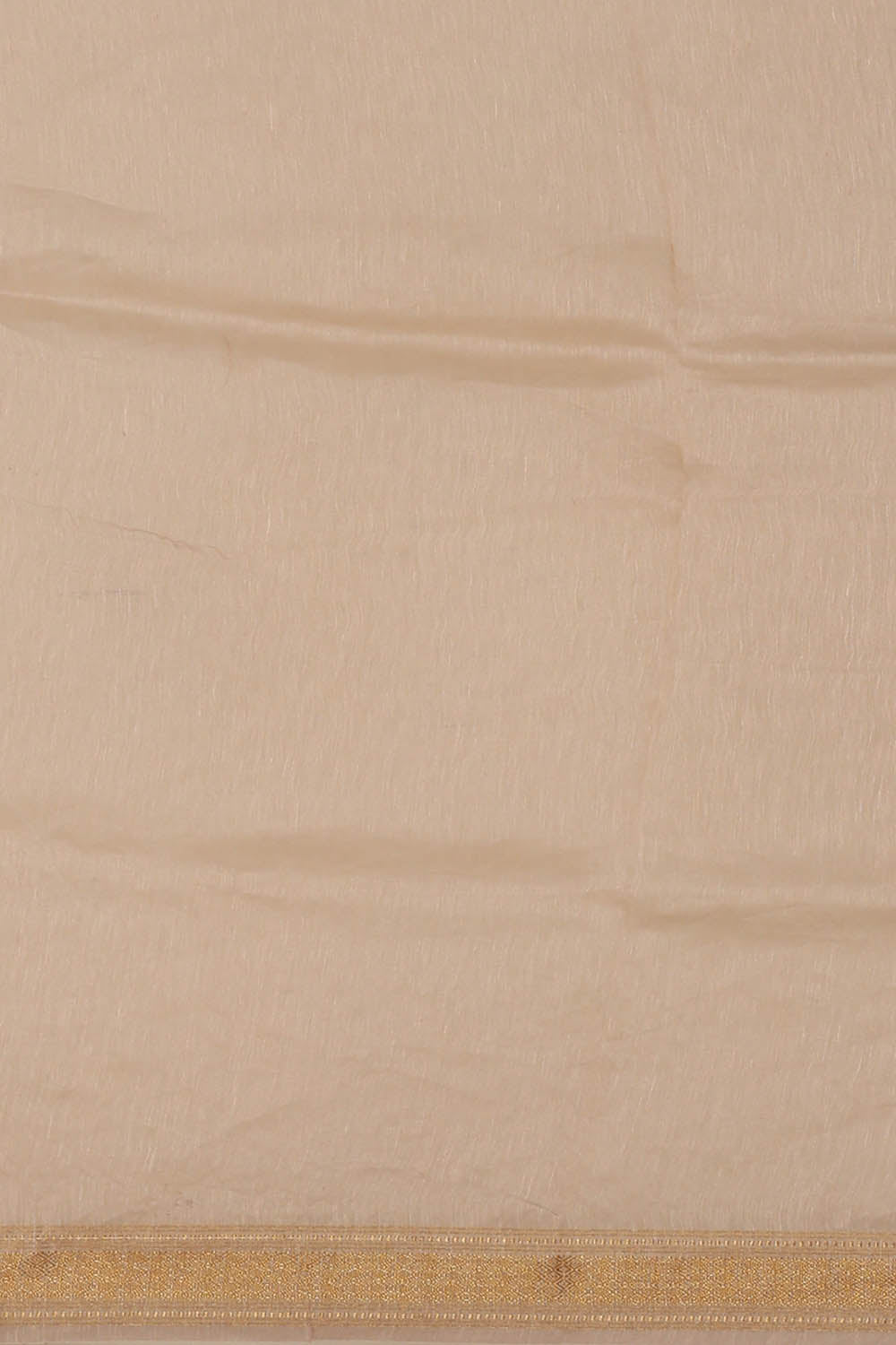 Image of Linen Silk Beige Saree