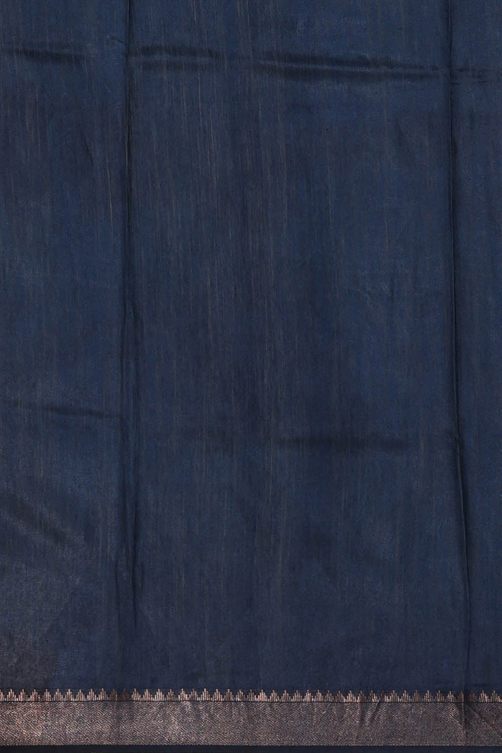 Image of Moonga Tussar Silk Dark Blue Saree