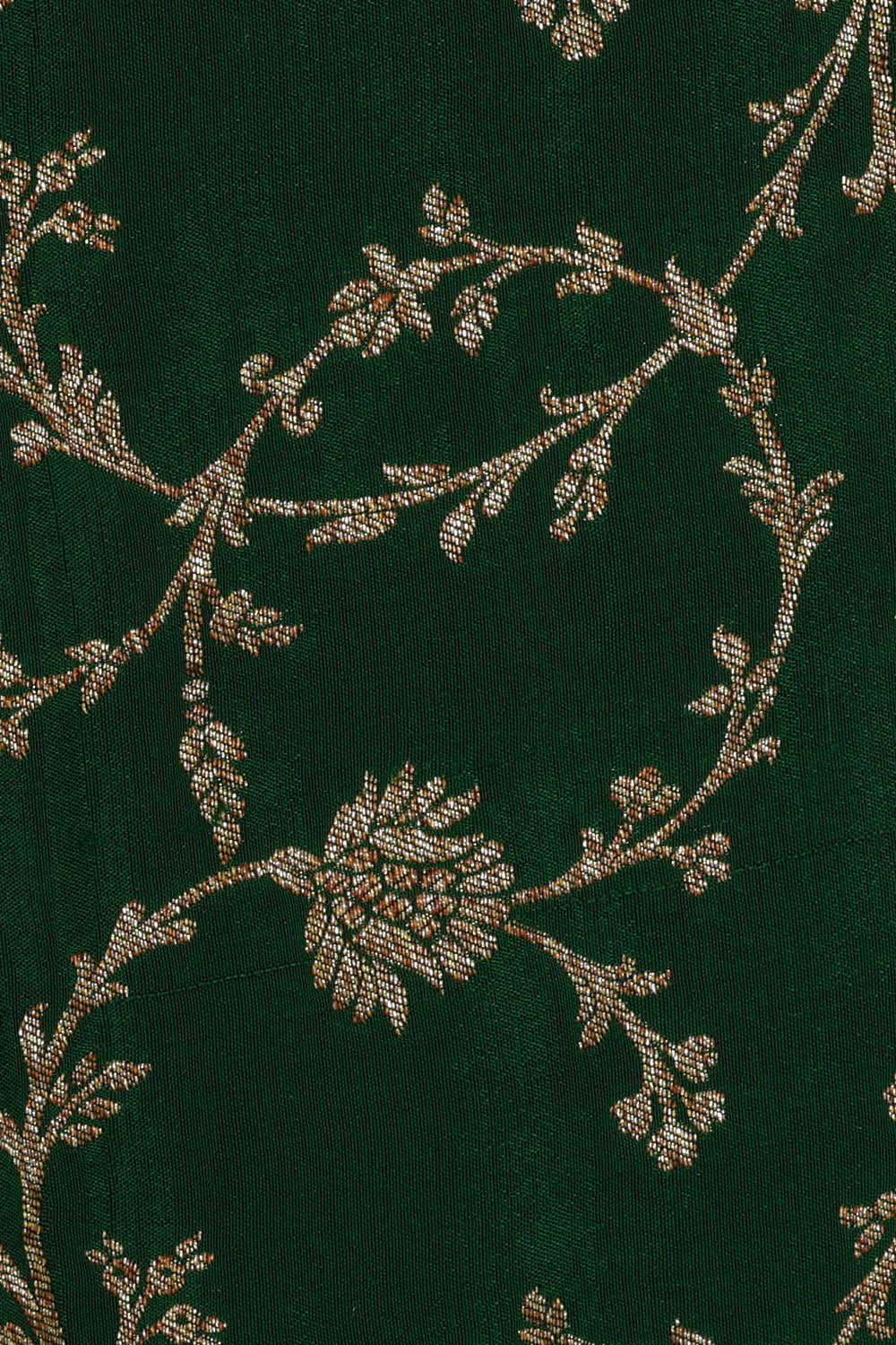 Image of Crepe Silk Bottle Green Saree