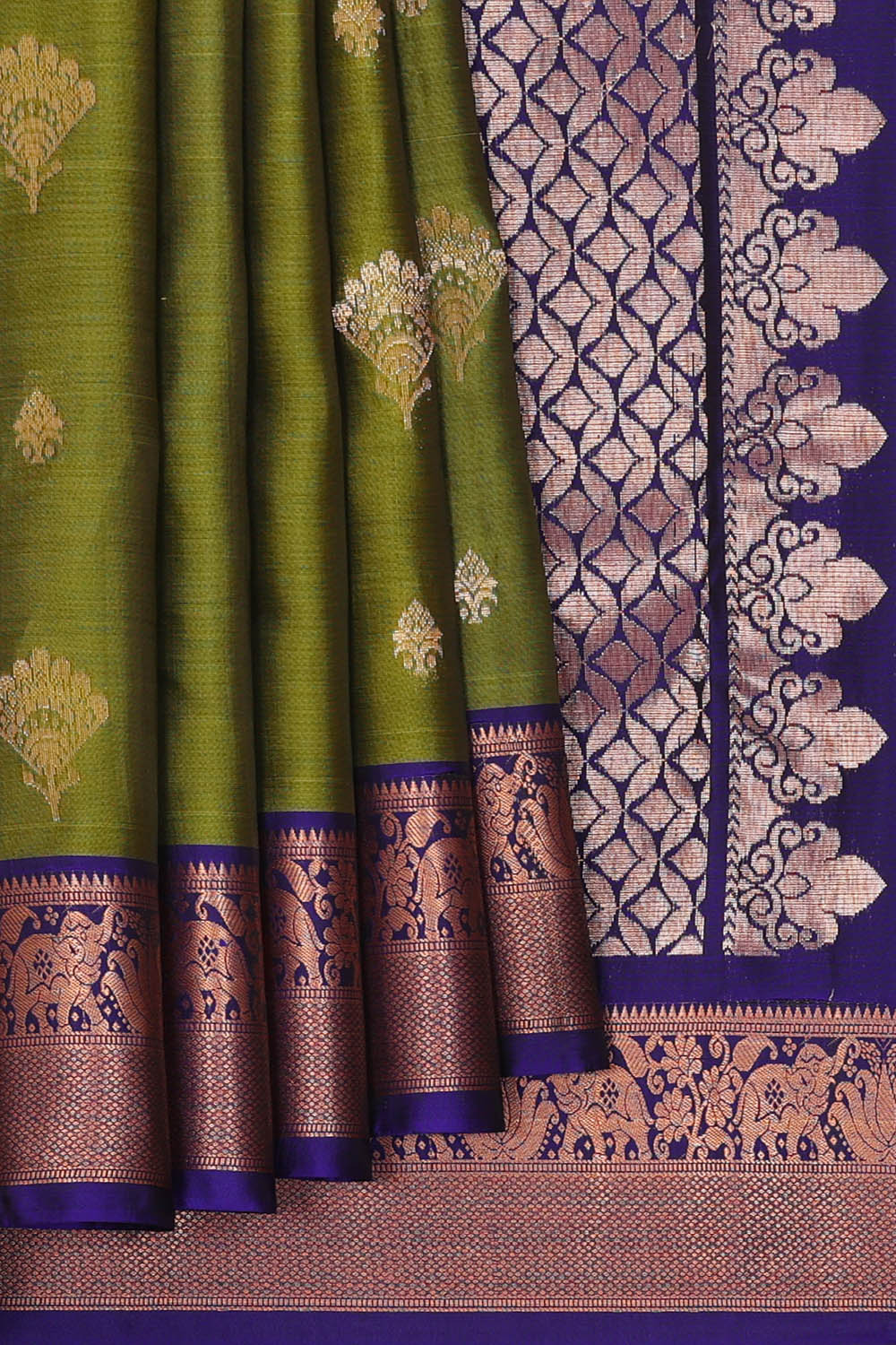 Image of Kanchipattu Silk Green Saree