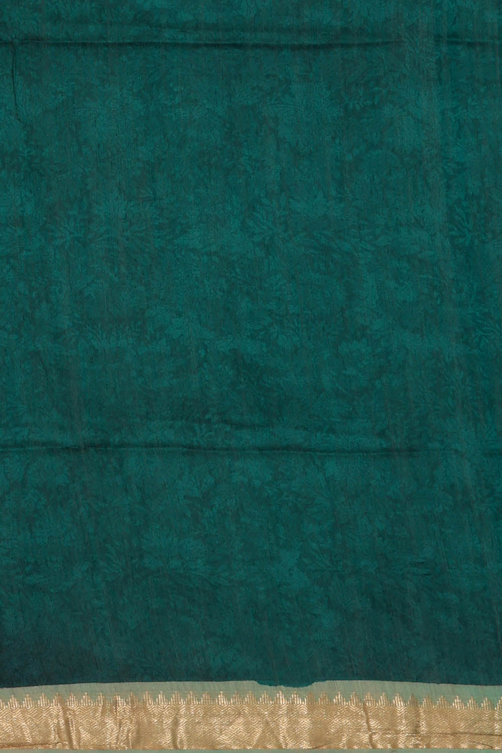 Image of Moonga Tussar Silk Turquoise Green Saree