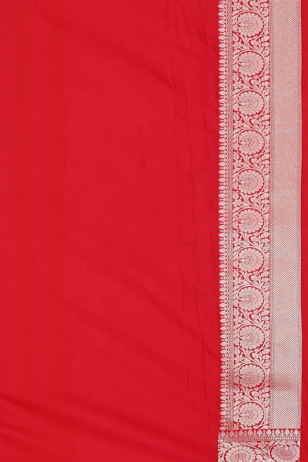 Image of Banarasi Silk Orange Saree