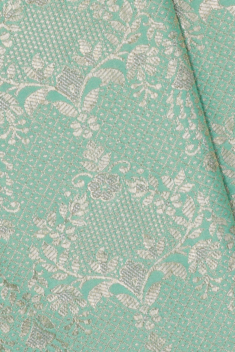 Image of Banarasi Silk Light Sea Blue Saree
