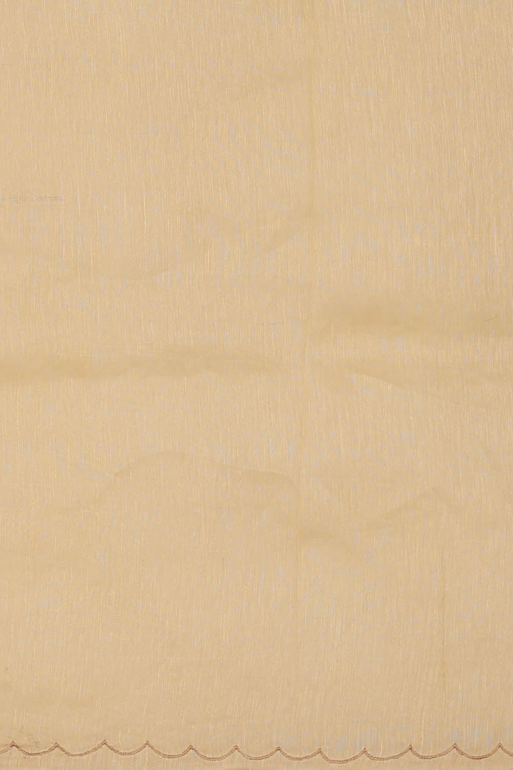 Image of Linen Embroidered Beige Saree