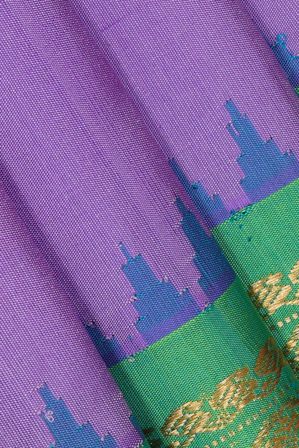 Image of Gadwal Silk Lavender Saree
