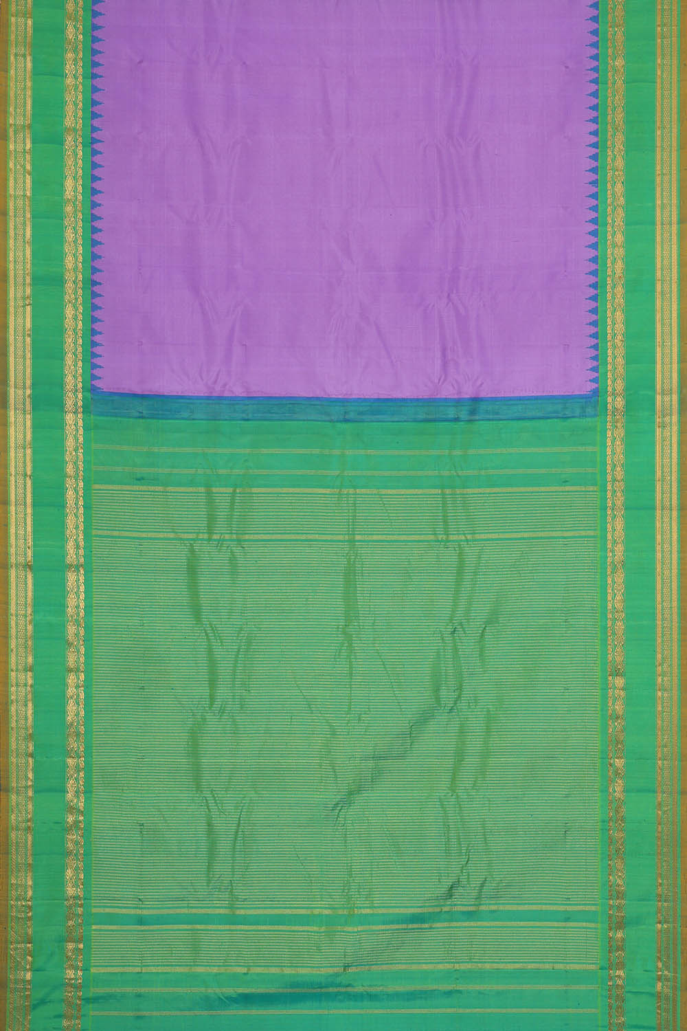 Image of Gadwal Silk Lavender Saree