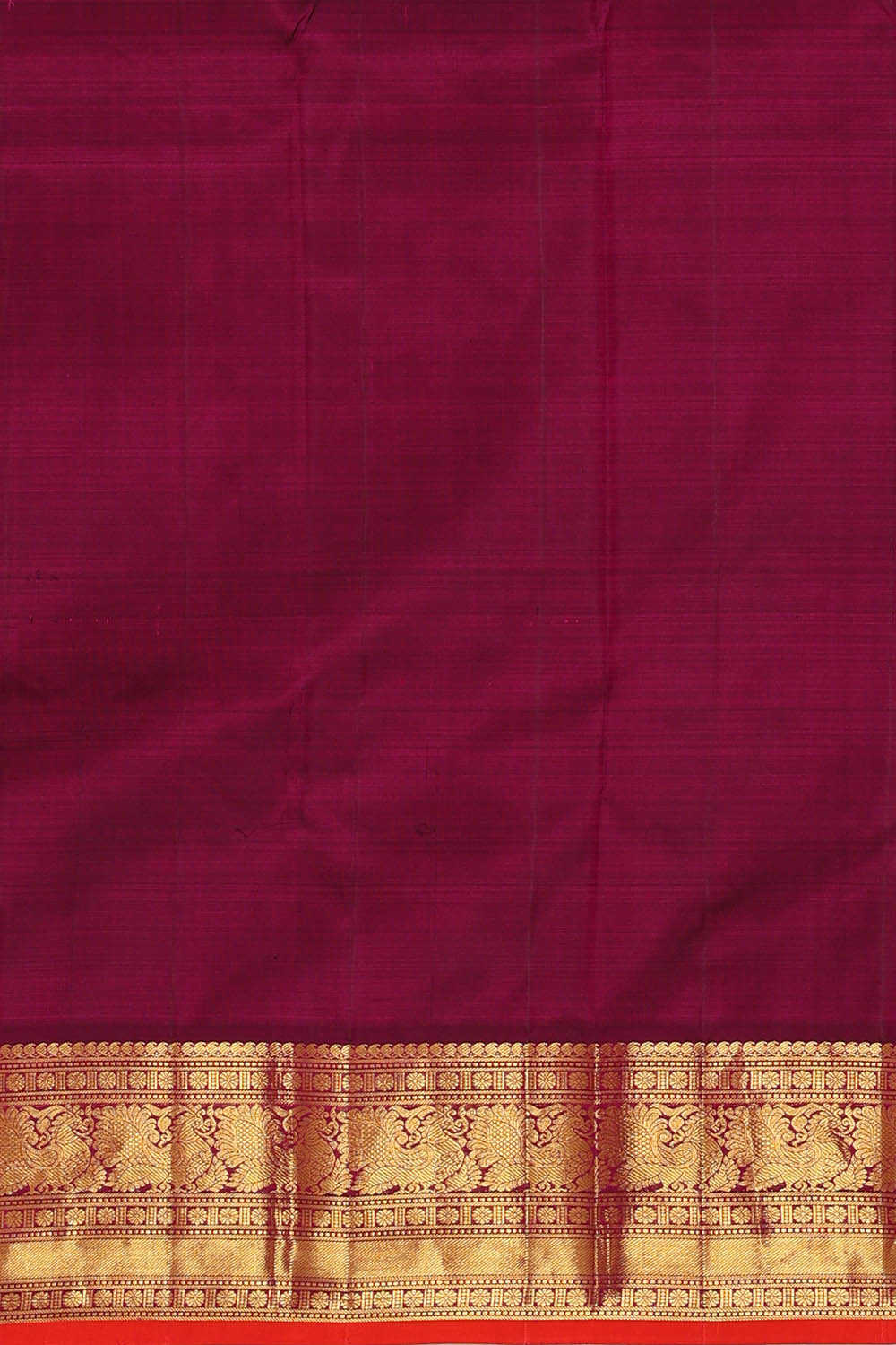 Image of Maroon Venkatagiri Silk Saree