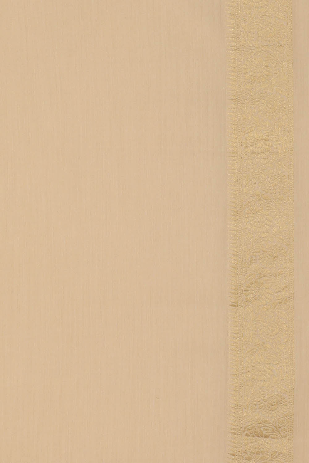 Image of Off-White Banarasi Tussar Silk Saree.