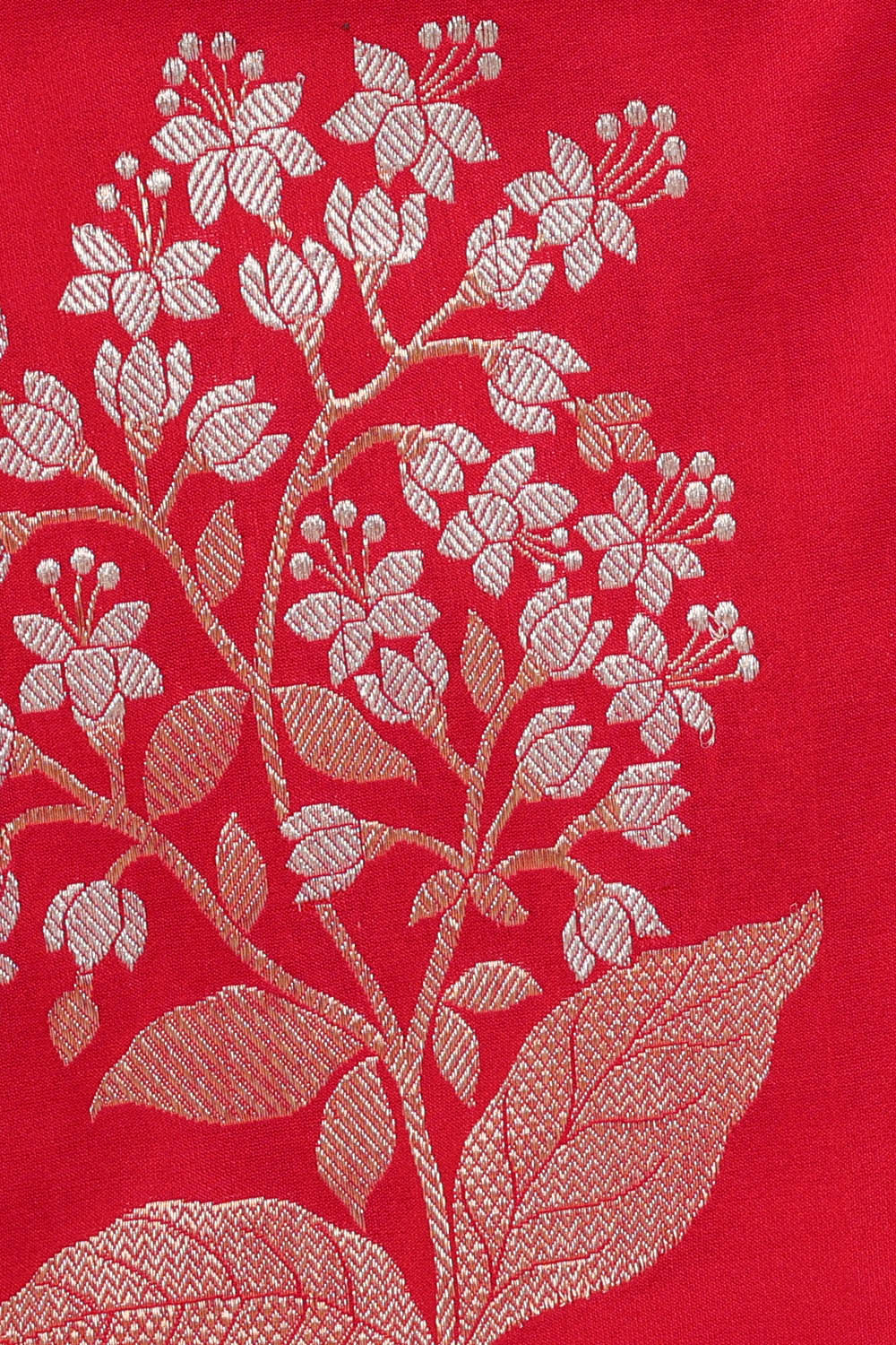 Image of Red Silk Cotton Saree