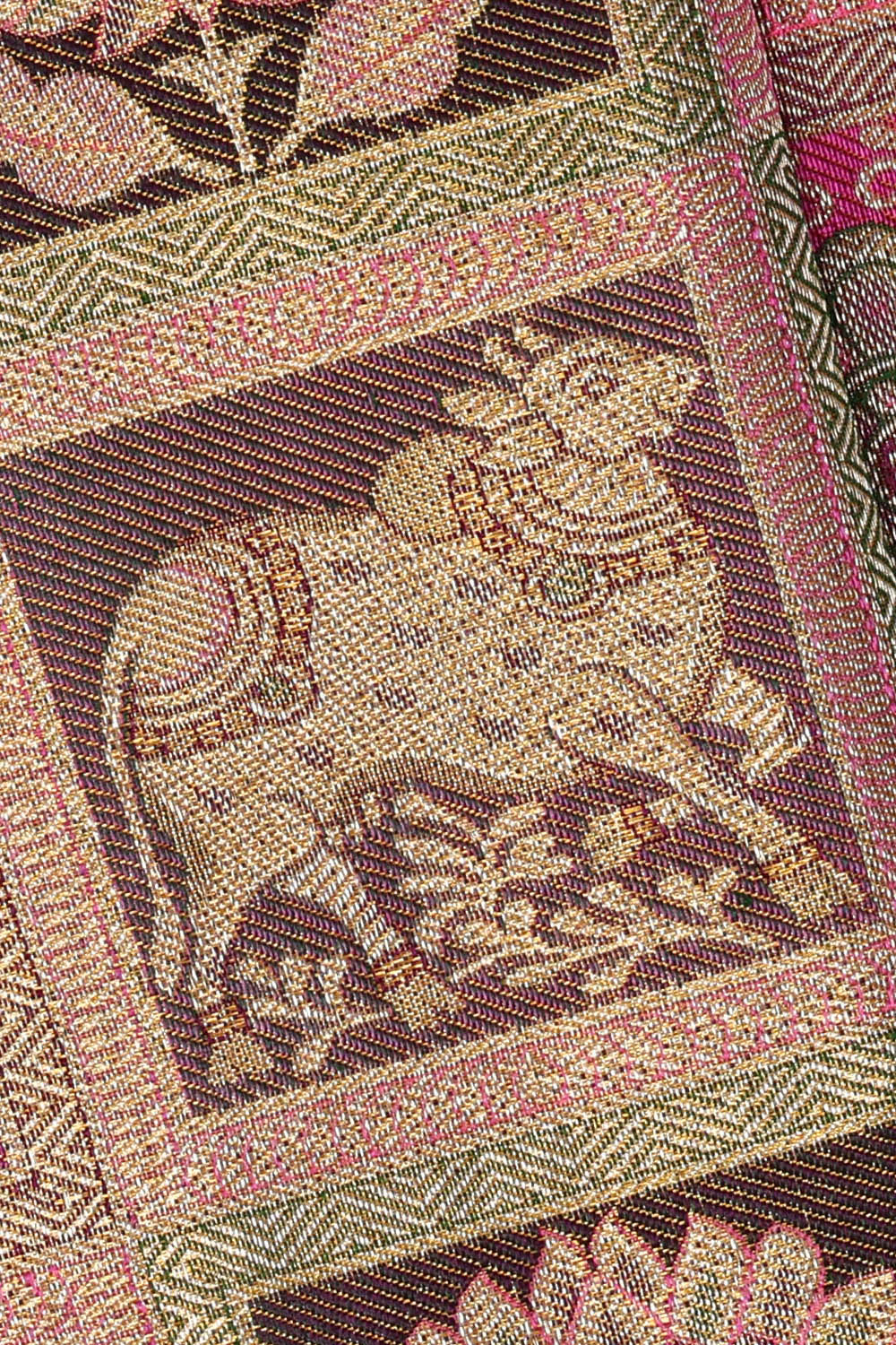 Image of Kanchipattu Tissue Multi-Colour Saree