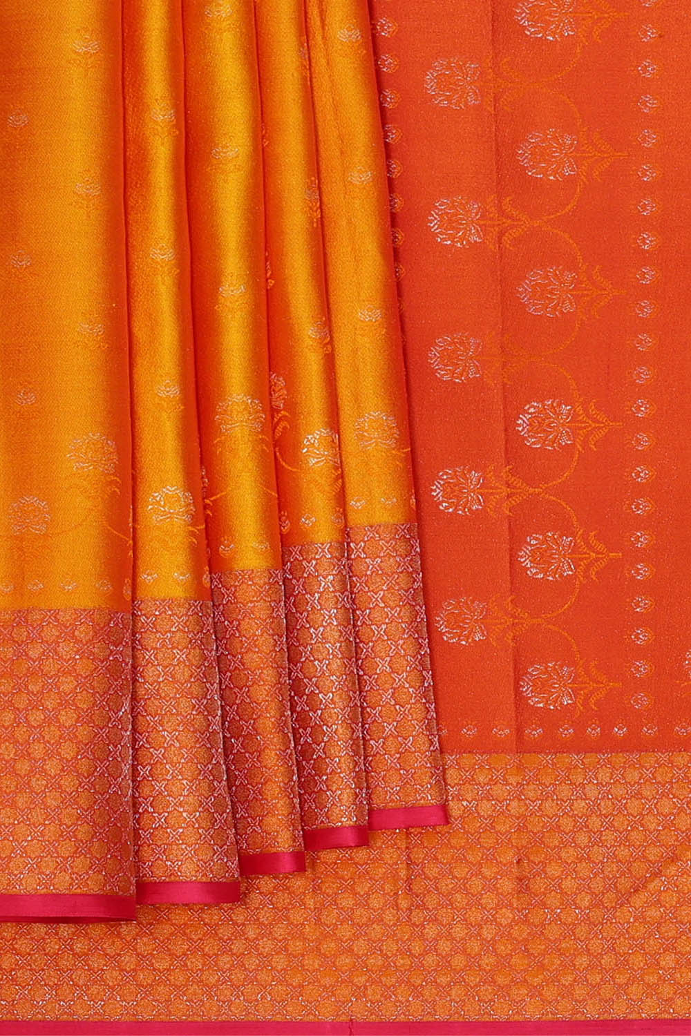 Image of Arani Silk Orange Saree