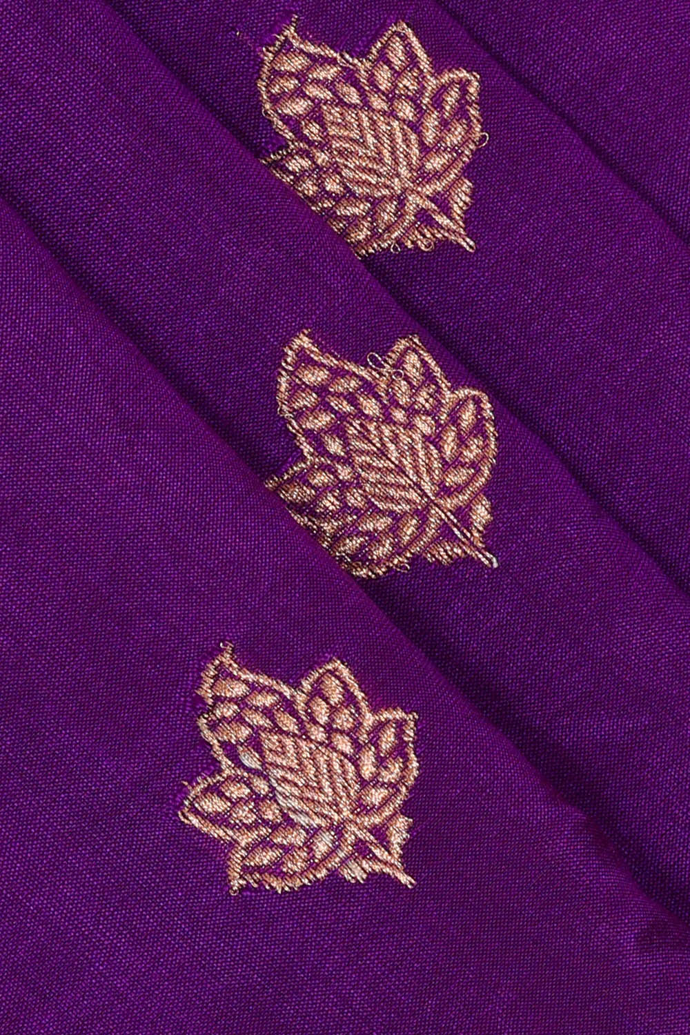 Image of Banarasi Silk Purple Saree