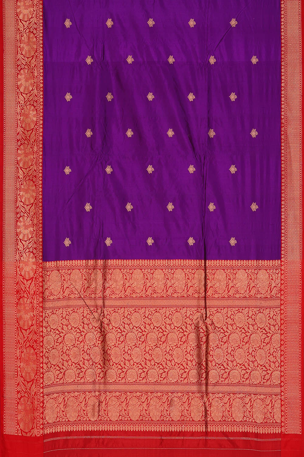 Image of Banarasi Silk Purple Saree