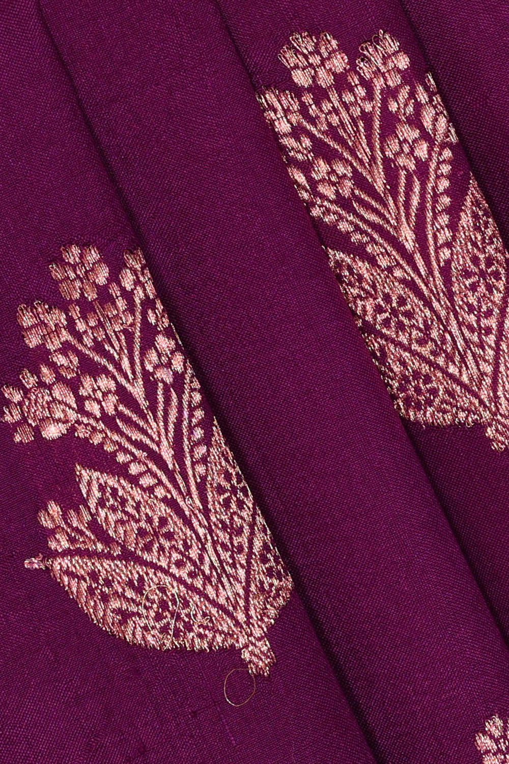 Image of Banarasi Silk Purple Saree
