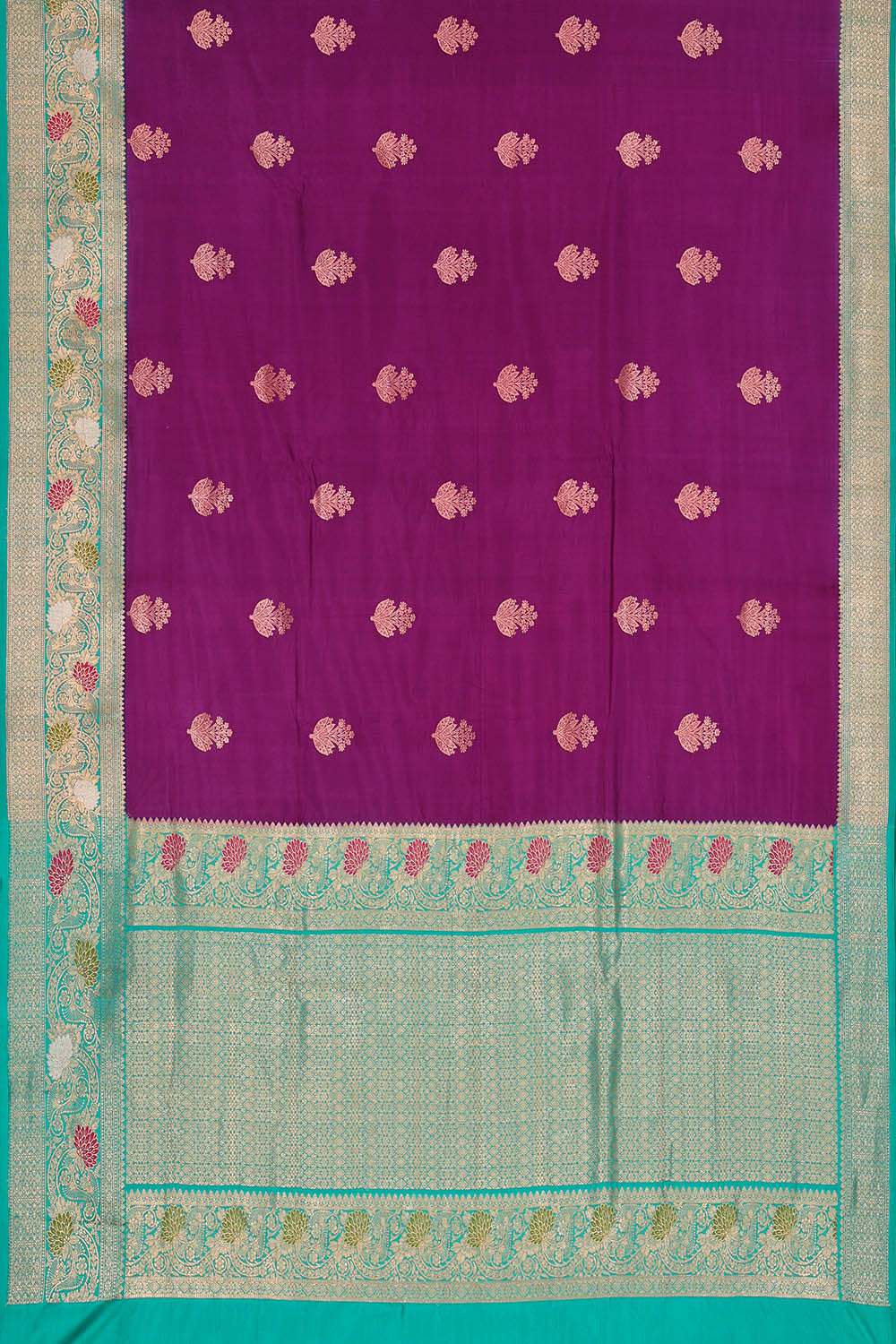 Image of Banarasi Silk Purple Saree