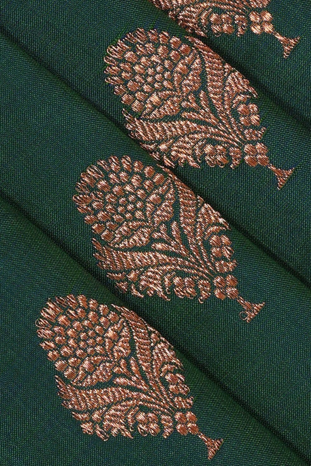 Image of Banarasi Silk Green Saree