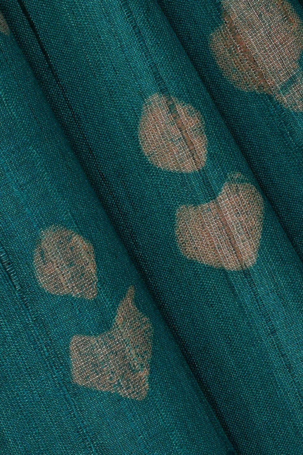 Image of Tussar Printed Blue Saree